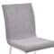 Armen Living Crystal Dining Chair in Brushed Stainless Steel finish with Gray Fabric and Walnut Back, PK2 LCCRCHGRF - alternate 5